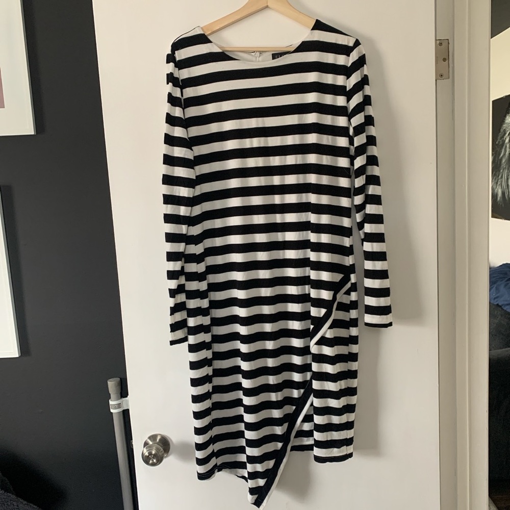 Long Sleeve Striped Dress